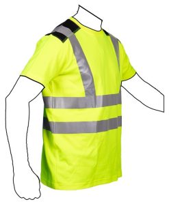 Alternative view of CAMISETA DE ALTA VISIBILIDAD MODELO ATLAS AMARILLA Y NEGRA TALLA XL