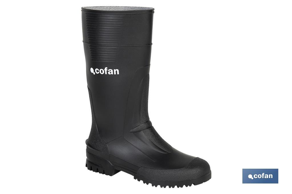 BOTA ALTA DE AGUA PVC NEGRA TALLA 37 2 BOTA ALTA DE AGUA PVC NEGRA TALLA 37 - Imagen 2