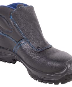 BOTA PIEL NEGRO CIERRE VELCRO S3 MODELO URIAN T 43