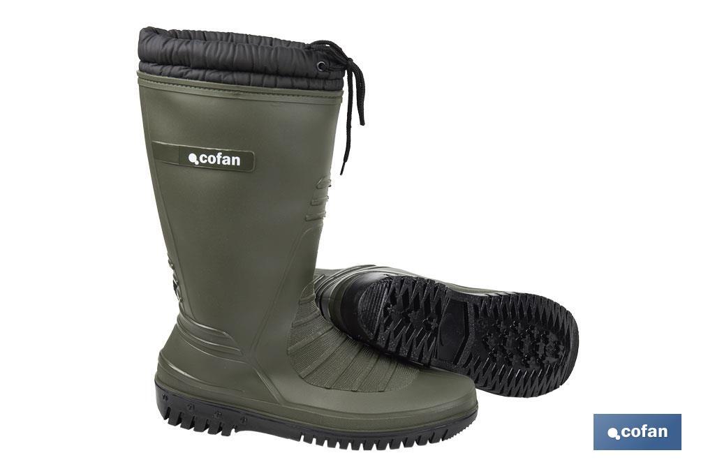 BOTA DE AGUA VERDE/NEGRA CON FORRO POLAR TALLA 41 4 BOTA DE AGUA VERDE/NEGRA CON FORRO POLAR TALLA 41 - Imagen 4