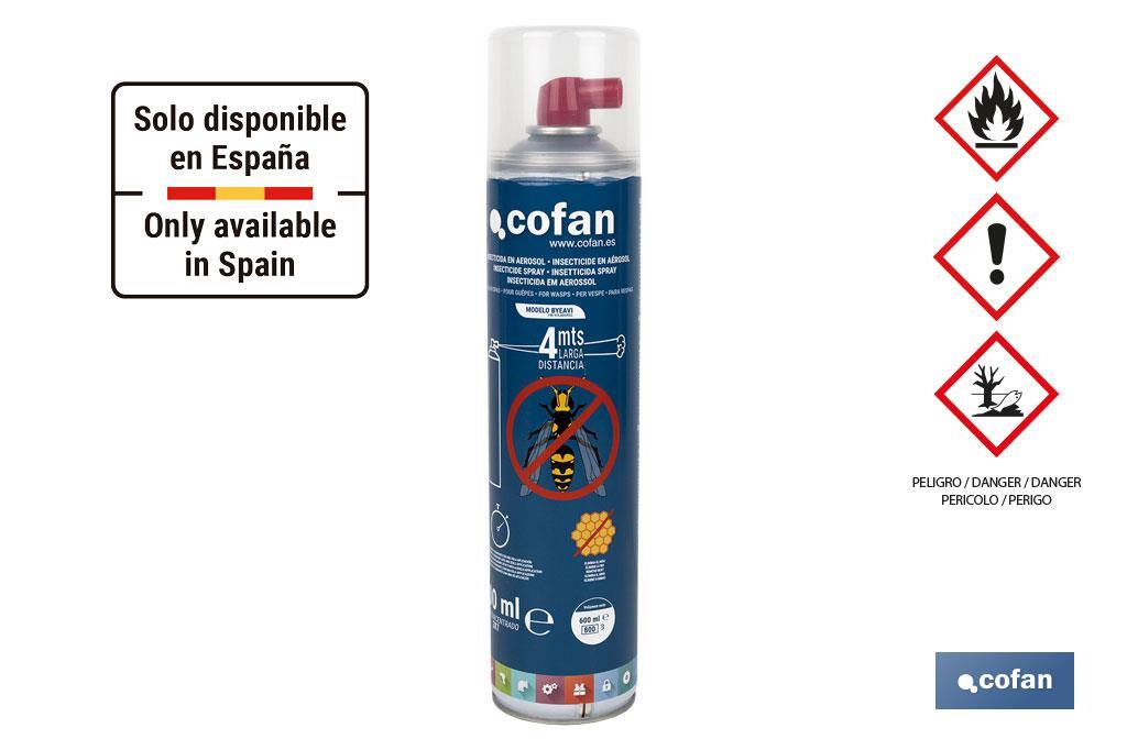 INSECTICIDA EN AEROSOL AVISPAS MODELO BYEAVI 600cc 4 INSECTICIDA EN AEROSOL AVISPAS MODELO BYEAVI 600cc - Imagen 4