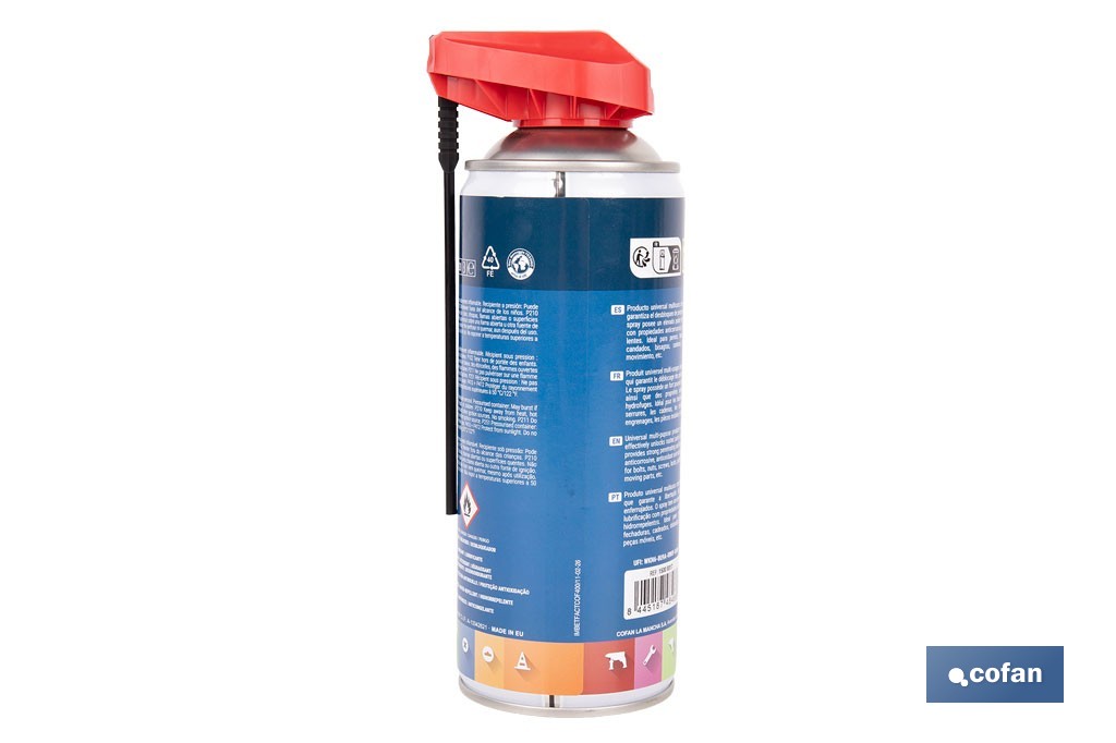 LUBRICANTE MULTIUSOS 7 EN 1 UNIVERSAL 400 ML 3 LUBRICANTE MULTIUSOS 7 EN 1 UNIVERSAL 400 ML - Imagen 3