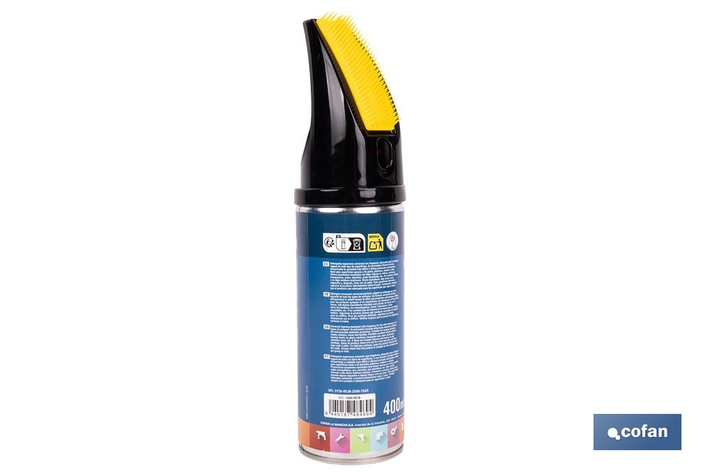 LIMPIADOR ESPUMA UNIVERSAL 400 ML 4 LIMPIADOR ESPUMA UNIVERSAL 400 ML - Imagen 4