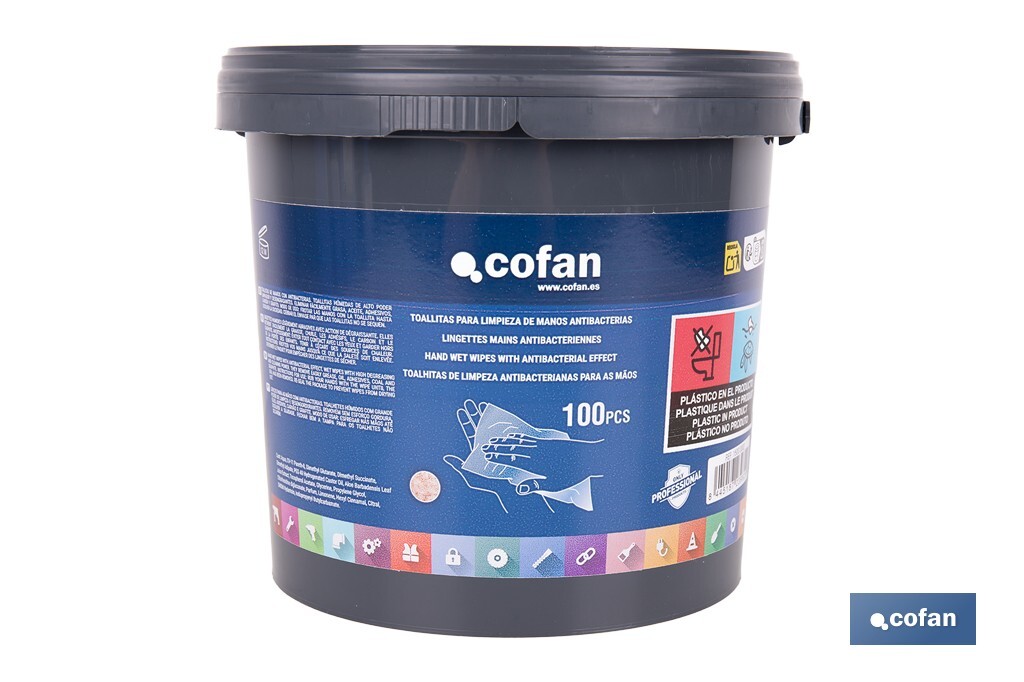 TOALLITAS PARA LIMPIEZA DE MANOS ANTIBACTERIAS 100 UDS 1 TOALLITAS PARA LIMPIEZA DE MANOS ANTIBACTERIAS 100 UDS