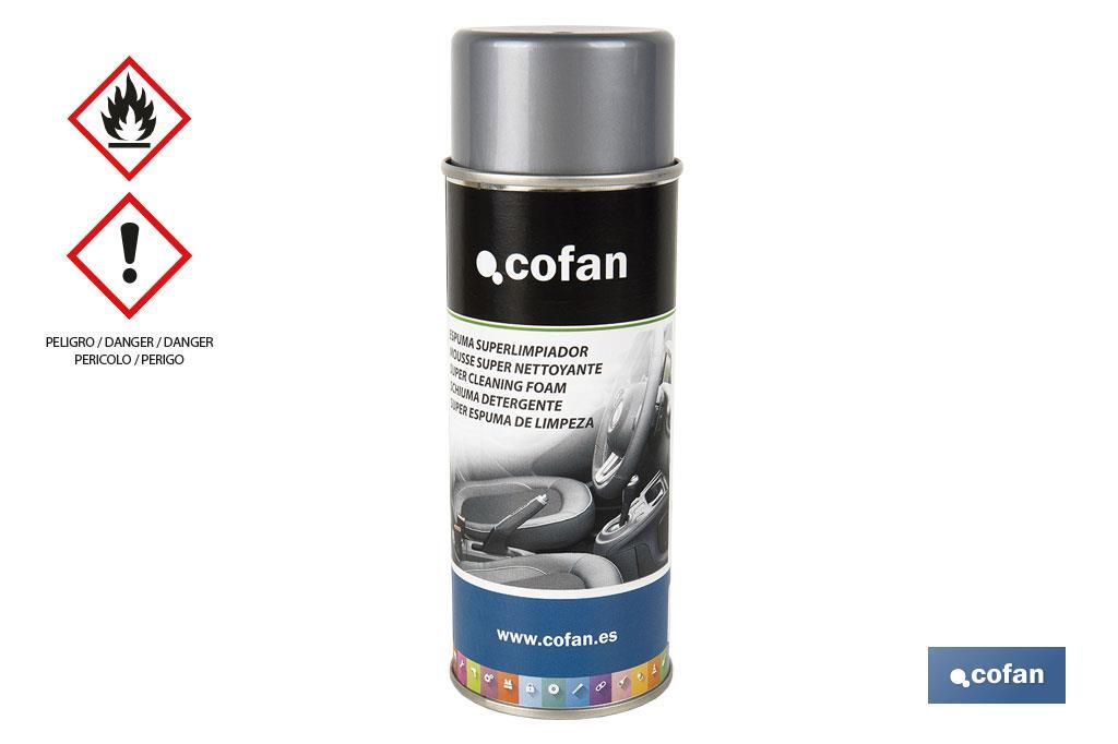 ESPUMA SUPERLIMPIADOR EN SPRAY 400ML 1 ESPUMA SUPERLIMPIADOR EN SPRAY 400ML