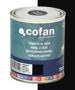 Alternative view of ESMALTE AL AGUA (750 ML) NEGRO MATE