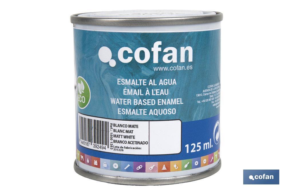 ESMALTE AL AGUA (125 ML) BLANCO MATE 1 ESMALTE AL AGUA (125 ML) BLANCO MATE
