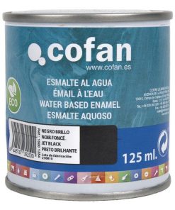 ESMALTE AL AGUA (125 ML) NEGRO BRILLO