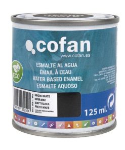 ESMALTE AL AGUA (125 ML) NEGRO MATE
