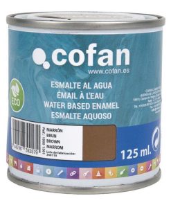 ESMALTE AL AGUA (125 ML) MARRÓN BRILLO
