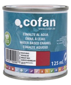 ESMALTE AL AGUA (125 ML) ROJO VIVO BRILLO