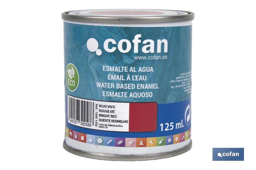 ESMALTE AL AGUA (125 ML) ROJO VIVO BRILLO 1 ESMALTE AL AGUA (125 ML) ROJO VIVO BRILLO