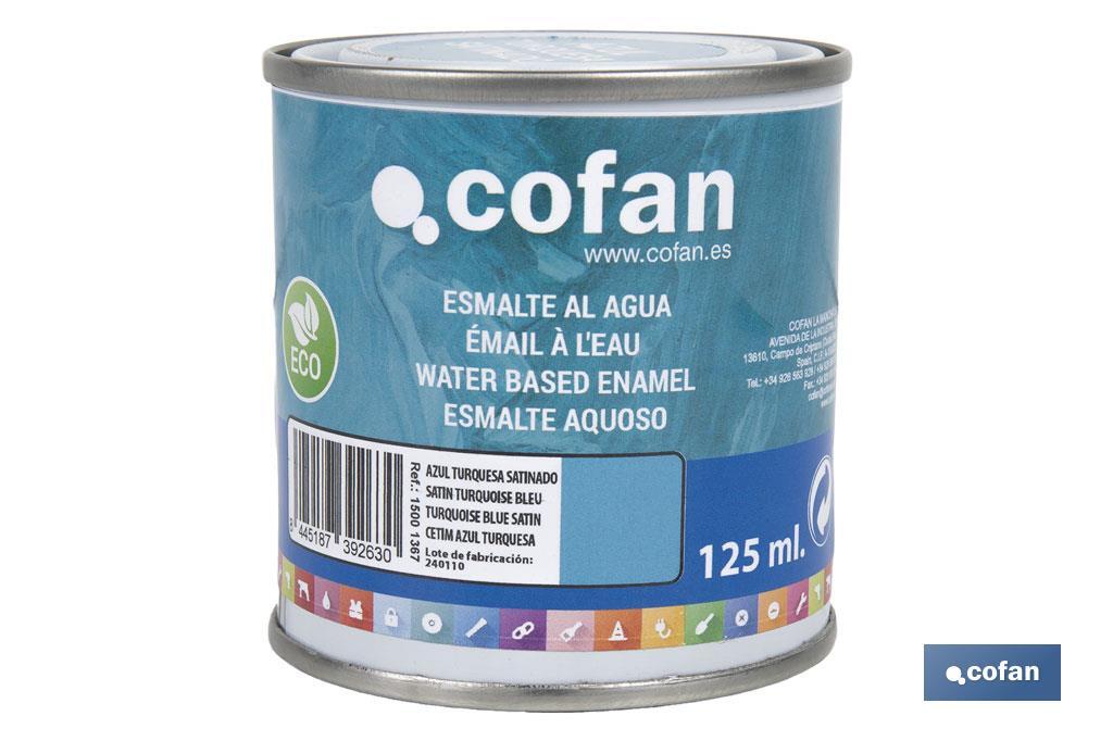 ESMALTE AL AGUA (125 ML) AZUL TURQUESA SATINADO 1 ESMALTE AL AGUA (125 ML) AZUL TURQUESA SATINADO