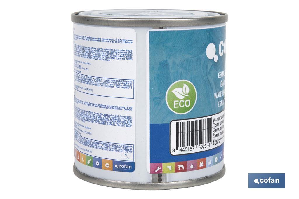 ESMALTE AL AGUA (125 ML) AZUL REAL SATINADO 2 ESMALTE AL AGUA (125 ML) AZUL REAL SATINADO - Imagen 2