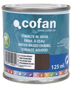 ESMALTE AL AGUA (125 ML) MARRÓN TOSCANA SATINADO