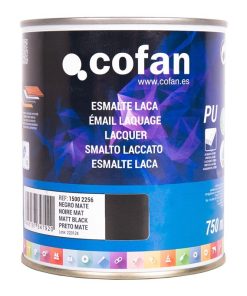 ESMALTE LACA AL AGUA NEGRO 750 ML MATE