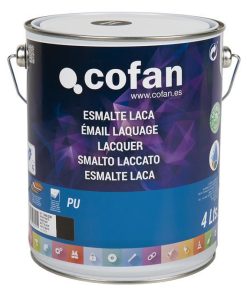ESMALTE LACA AL AGUA NEGRO 4 L MATE