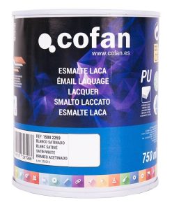 ESMALTE LACA AL AGUA BLANCO 750 ML SATINADO