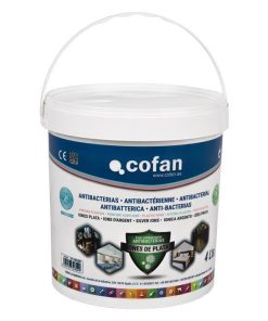 PINTURA PLASTICA ANTIBACTERIAS IONES PLATA 12 L