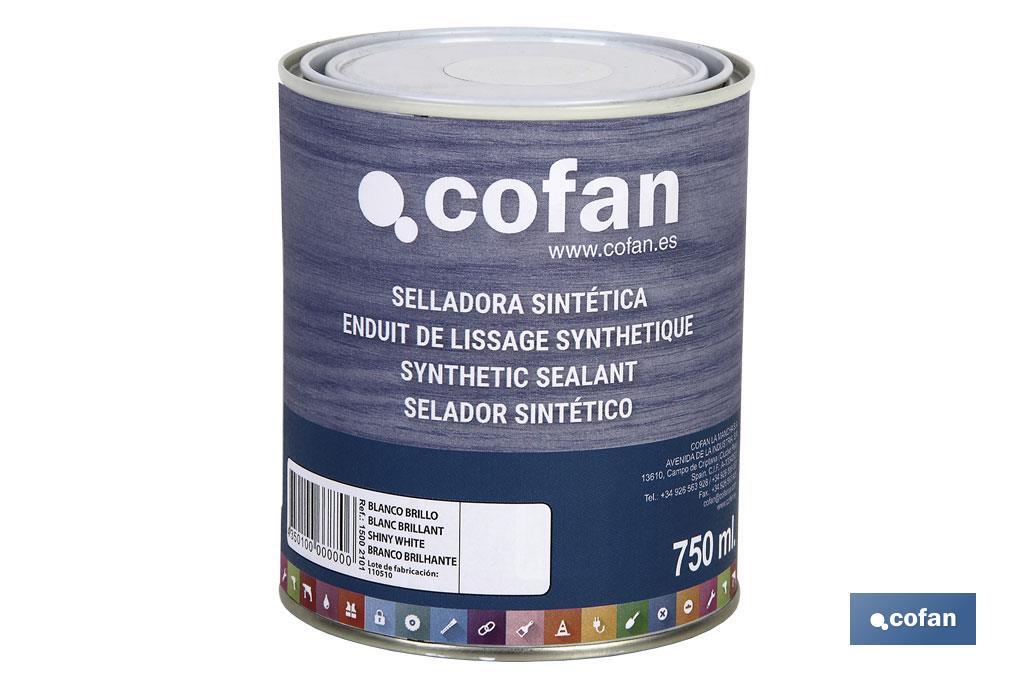 SELLADORA SINTÉTICA BRICOFAN BLANCO (750ML) 2 SELLADORA SINTÉTICA BRICOFAN BLANCO (750ML) - Imagen 2