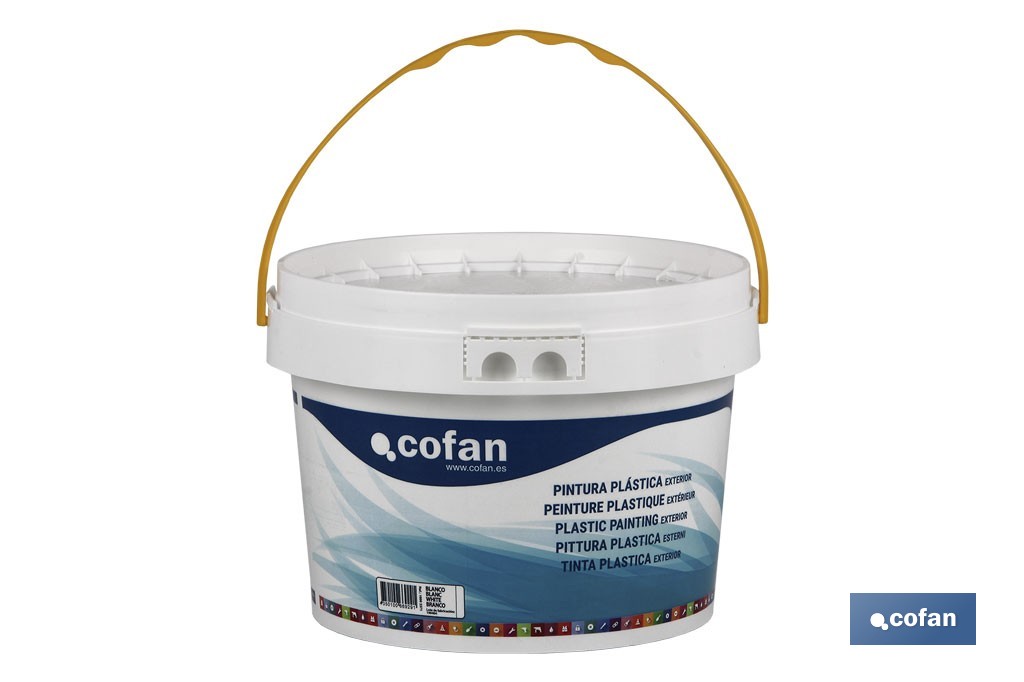 PINTURA PLÁSTICA EXTERIOR 10 KG BLANCO 1 PINTURA PLÁSTICA EXTERIOR 10 KG BLANCO