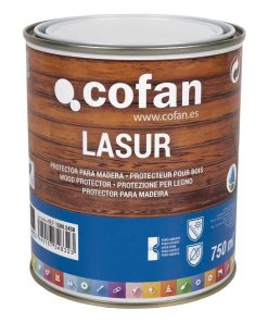 LASUR PROTECTOR AL AGUA PARA MADERA MATE PALISANDRO 750 ML