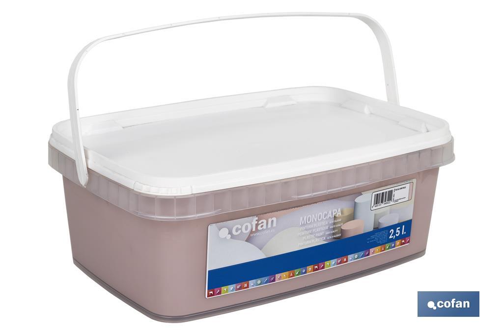 PINTURA PLÁSTICA MONOCAPA ROSA VINTAGE 2,5 L 1 PINTURA PLÁSTICA MONOCAPA ROSA VINTAGE 2,5 L