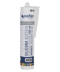 SILICONA ACETICA UNIVERSAL 280 ML GRIS