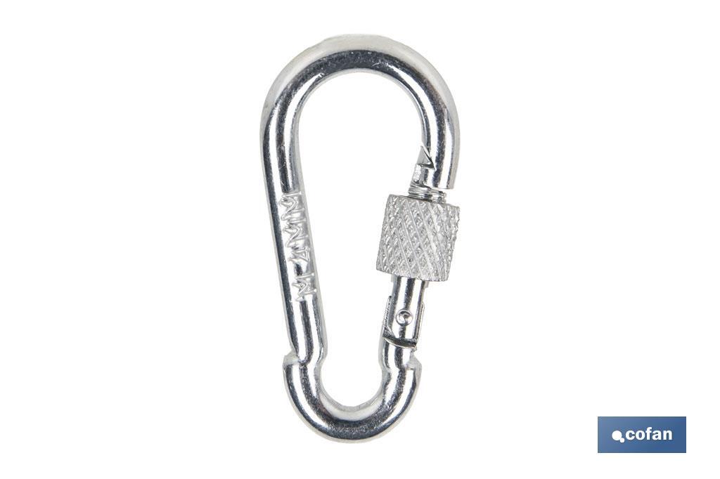 MOSQUETON CON SEGURO M-11X120 1 MOSQUETON CON SEGURO M-11X120