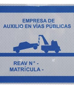 PLACA V-24 PARA GRÚA DE SERVICIO DE AUXILIOS EN CARRETERA