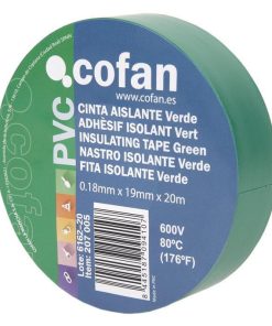 Alternative view of CINTA AISLANTE 180 Micras VERDE 19mmX20 Metros