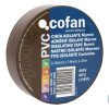 CINTA AISLANTE 180 Micras MARRON 19mmX20 Metros