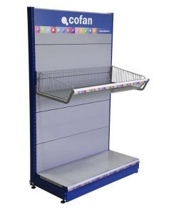 Alternative view of CESTO CON EXTREMOS PARA EXPOSITOR 1000X480mm + PORTAPRECIOS