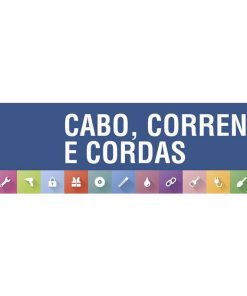 SEÑALETICA IMANTADA PORTUGUES PARA EXPOSITOR 975 x 200 mm - CABO, CORRENTE E CORDAS