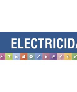 SEÑALETICA IMANTADA PORTUGUES PARA EXPOSITOR 975 x 200 mm - ELECTRICIDADE