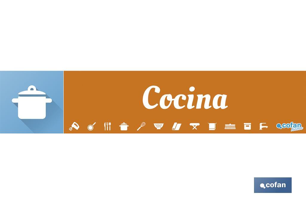 SEÑALETICA IMANTADA PARA EXPOSITOR 975 x 200 mm - COCINA 1 SEÑALETICA IMANTADA PARA EXPOSITOR 975 x 200 mm - COCINA