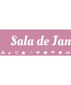 SEÑALETICA IMANTADA PORTUGUES PARA EXPOSITOR 975 x 200 mm - SALA DE JANTAR