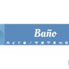 SEÑALETICA IMANTADA PARA EXPOSITOR 975 x 200 mm - BAÑO