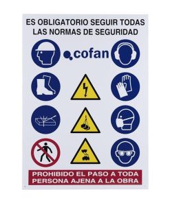 CARTEL DE OBRA EN GLASSPACK 500X700mm
