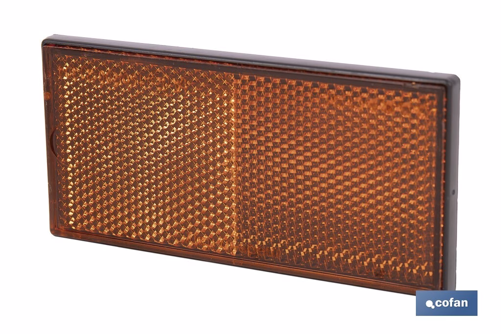CATADIÓPTRICO RECTANGULAR ÁMBAR 106 X 50 MM ADHESIVO - Imagen 3