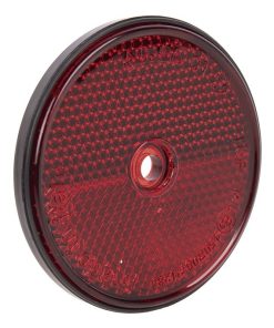 CATADIÓPTRICO REDONDO ROJO Ø60 MM CON AGUJERO SIN TORNILLO
