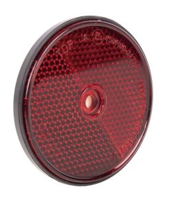 CATADIÓPTRICO REDONDO ROJO Ø60 MM CON AGUJERO SIN TORNILLO CON ADHESIVO