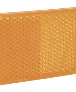 CATADIÓPTRICO RECTANGULAR ÁMBAR 56 X 39 MM CON ADHESIVO
