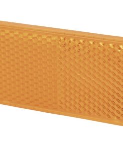 CATADIÓPTRICO RECTANGULAR ÁMBAR 71 X 35 MM CON ADHESIVO