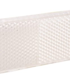 CATADIÓPTRICO RECTANGULAR BLANCO 71 X 35 MM CON ADHESIVO