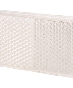 CATADIÓPTRICO RECTANGULAR BLANCO 71 X 35 MM CON ADHESIVO