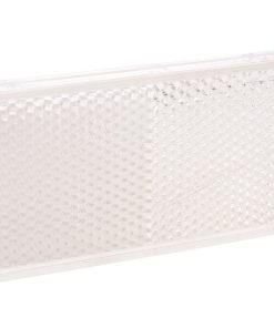 CATADIÓPTRICO RECTANGULAR BLANCO 94 X 44 MM CON ADHESIVO