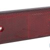 CATADIÓPTRICO RECTANGULAR ROJO 106 X 50 MM CON AGUJERO SIN TORNILLO