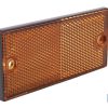 CATADIÓPTRICO RECTANGULAR ÁMBAR 106 X 50 MM CON AGUJERO SIN TORNILLO