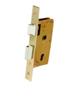 Alternative view of CERRADURA DE EMBUTIR + CERRADERO D47 E40 DE LATÓN (PUERTAS DE MADERA)